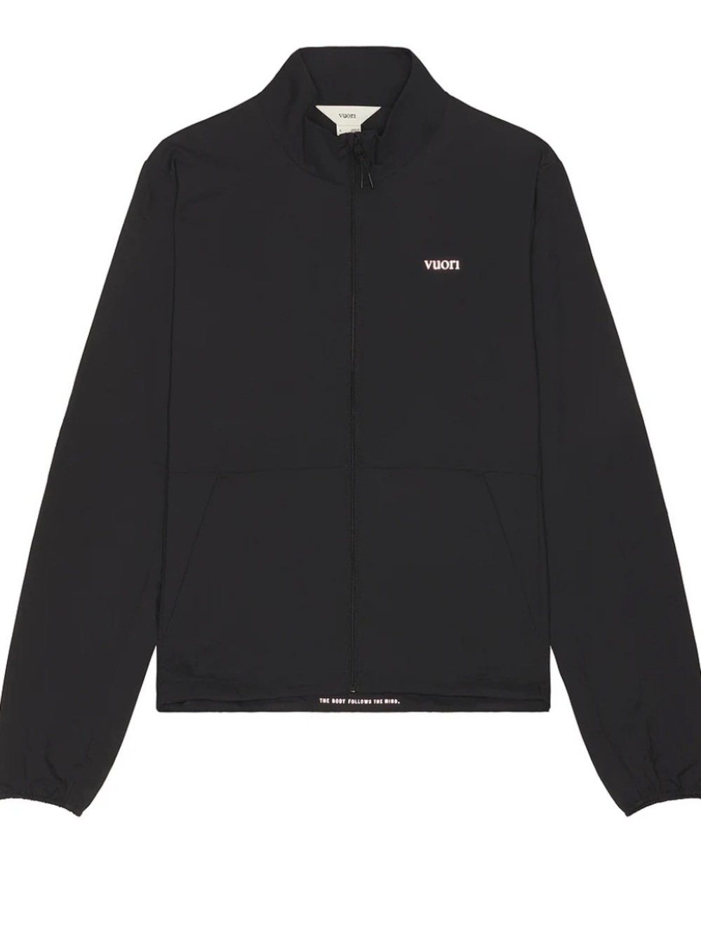 Vuori Black Bomber Jacket - Lightweight Zip-Up